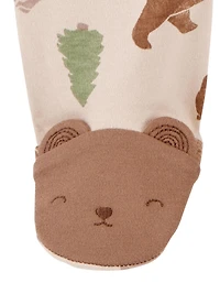 Carter's Child of Mine Baby Boys' Sleep N Play - Brown Woodland, Preemie 6/9 Months