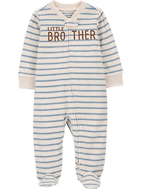 Carter's Child of Mine Baby Boys' Sleep N Play - Stripe Little Brother