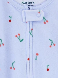 Carter's Child of Mine Baby Girls' Sleep N Play - Blue Cherries, Preemie 6/9 Months