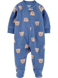 Carter's Child of Mine Baby Boys' Sleep N Play - Blue Bear Head