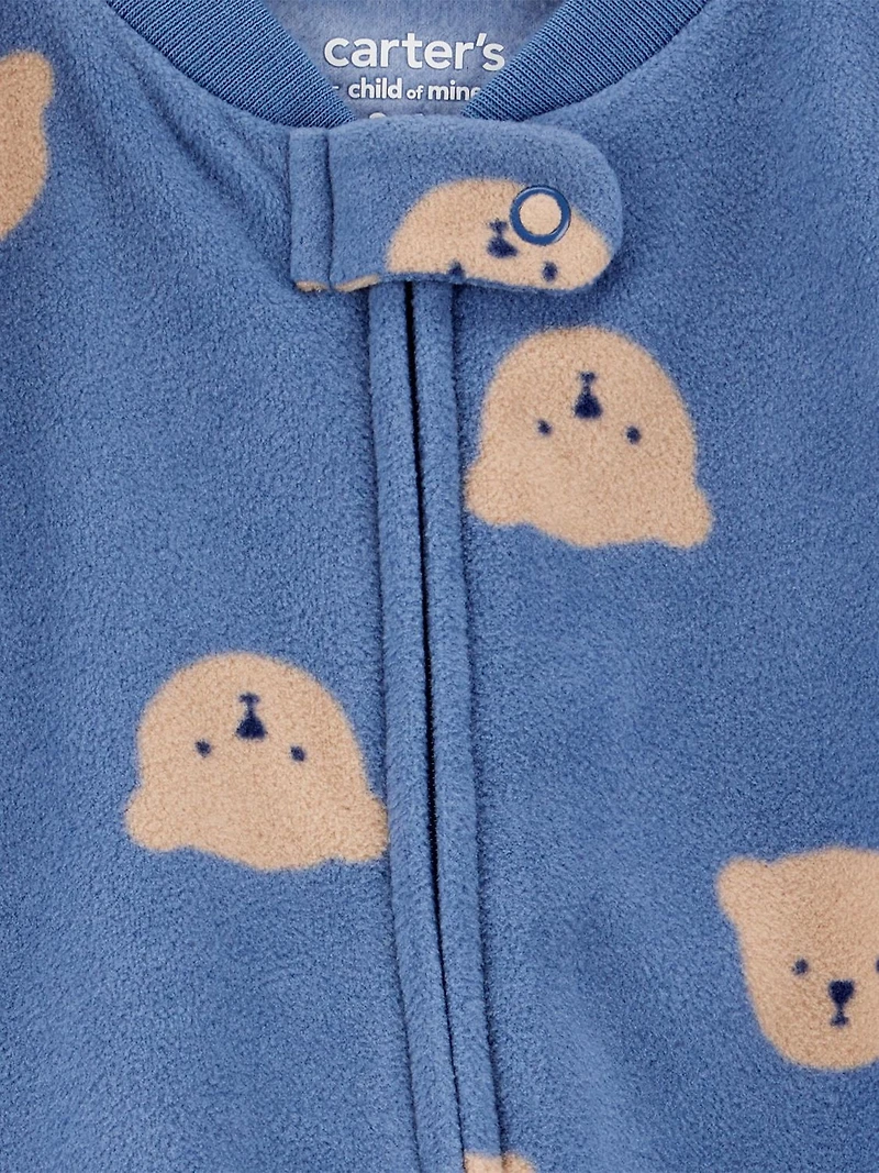 Carter's Child of Mine Baby Boys' Sleep N Play - Blue Bear Head