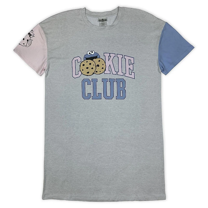 Sesame Street Chemise de nuit à manches courtes pour femme