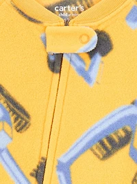 Carter's Child of Mine Pyjama 1 pièce pour tout-petit garçon - Construction jaune Tailles : 6/9 mois 5T