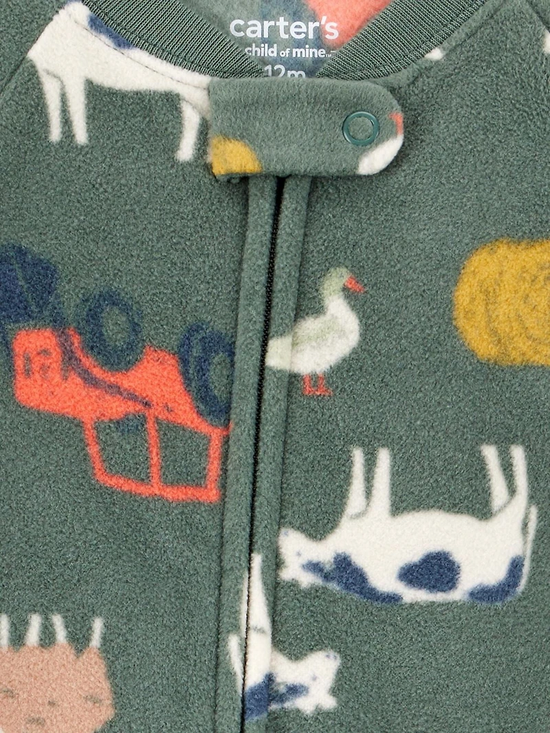 Carter's Child of Mine Pyjama 1 pièces pour tout-petit garçon - Ferme Tailles : 6/9 mois 5T