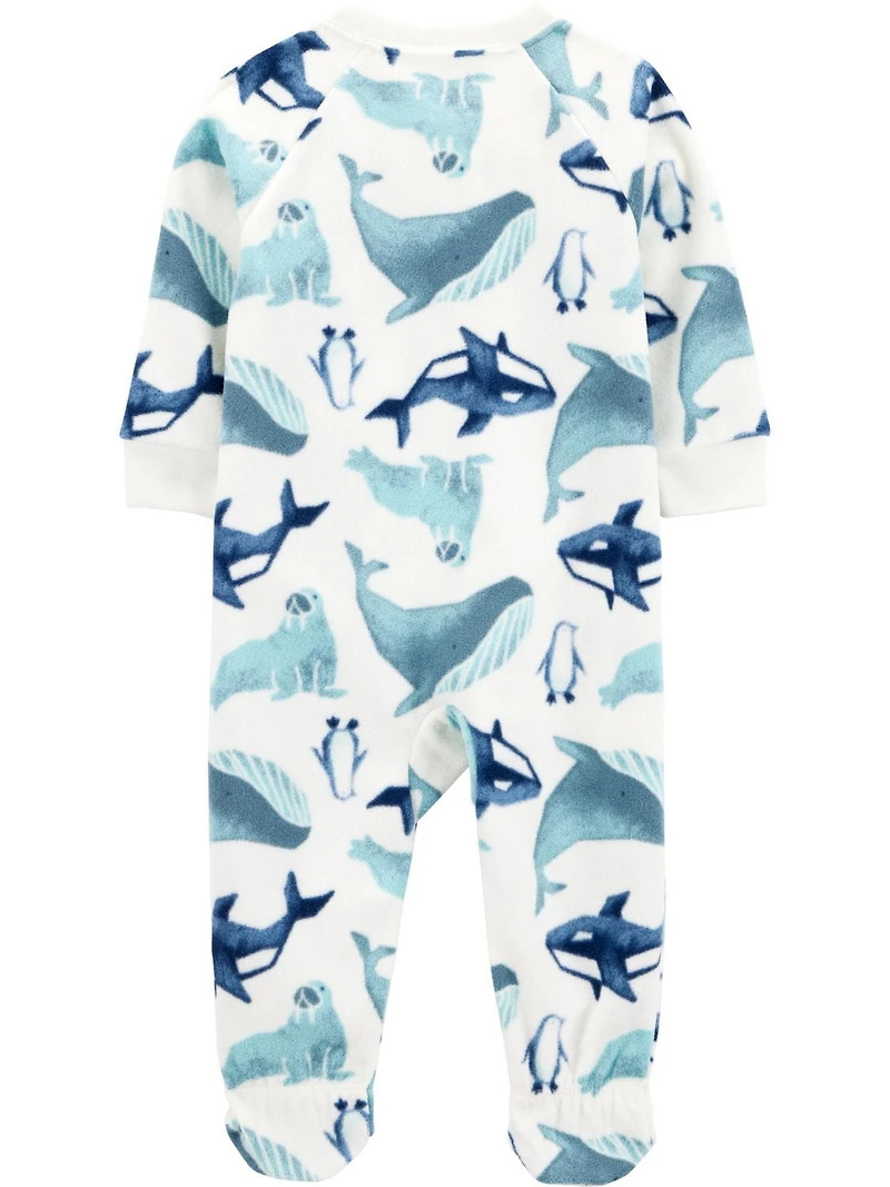 Carter's Child of Mine Toddler Boys' 1-Piece Pajama - Blue Penguin, Sizes: 6/9 Months 5T