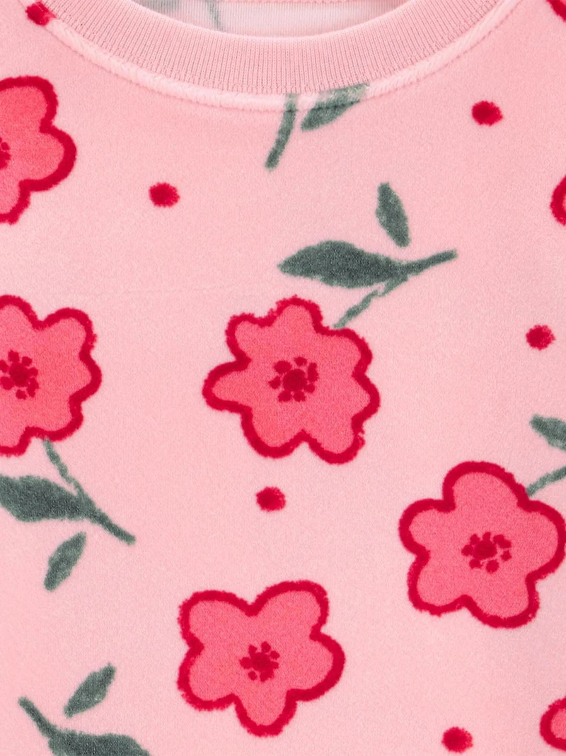 Carter's Child of Mine Pyjama 2 pièces pour petite fille - Motif floral rose Tailles : 6/9 mois 5T