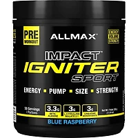 Allmax Impact Sport blue rasp preworkout