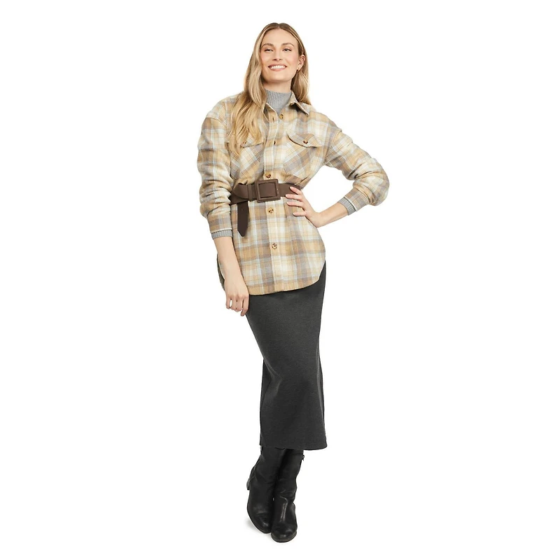 Mexx Women’s Oversized Flannel Shirt