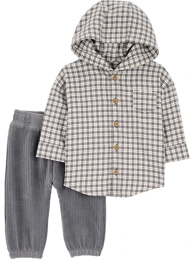 Carter's Child of Mine Baby Boys' 2-Piece Outfit Set - Plaid, Sizes: Preemie 24 Months