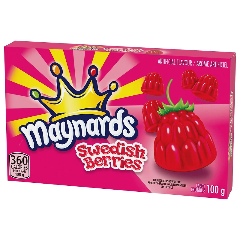 Maynards, Swedish Berries Candy, Gummy Candy, Candy Box, 100 g