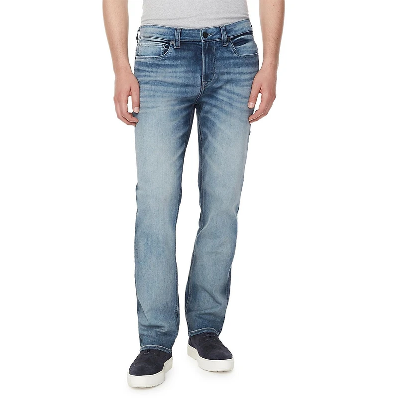 IJeans Men’s Contrasted Straight-Leg Jeans