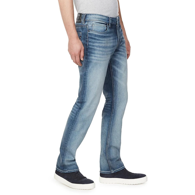 IJeans Men’s Contrasted Straight-Leg Jeans