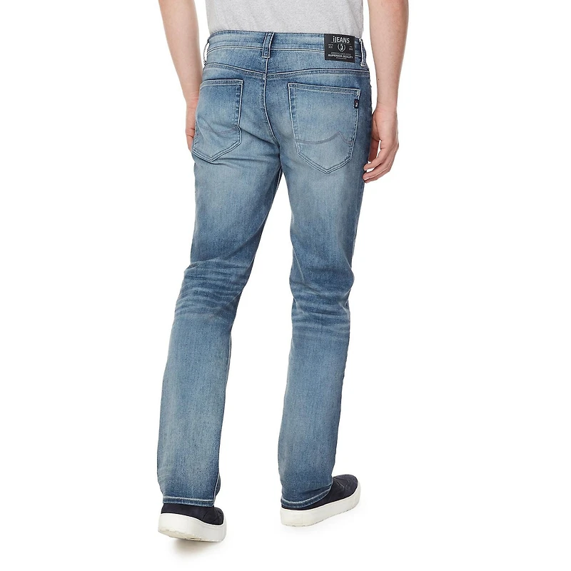 IJeans Men’s Contrasted Straight-Leg Jeans