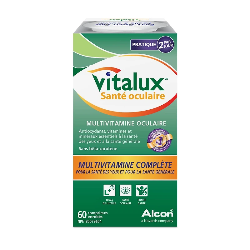 VITALUX(MD) Santé oculaire, multivitamines oculaires, DMLA