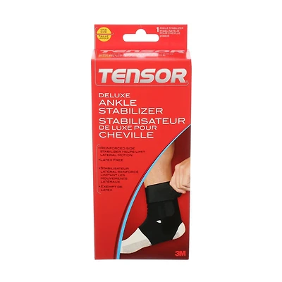 Stabilisateur de luxe pour cheville Tensor(MC), noir, taille unique Stabilisateur pour cheville