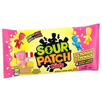 SOUR PATCH KIDS, Lemonade Flavour Candy, Sour then Sweet, Prepared in Canada, 60 g