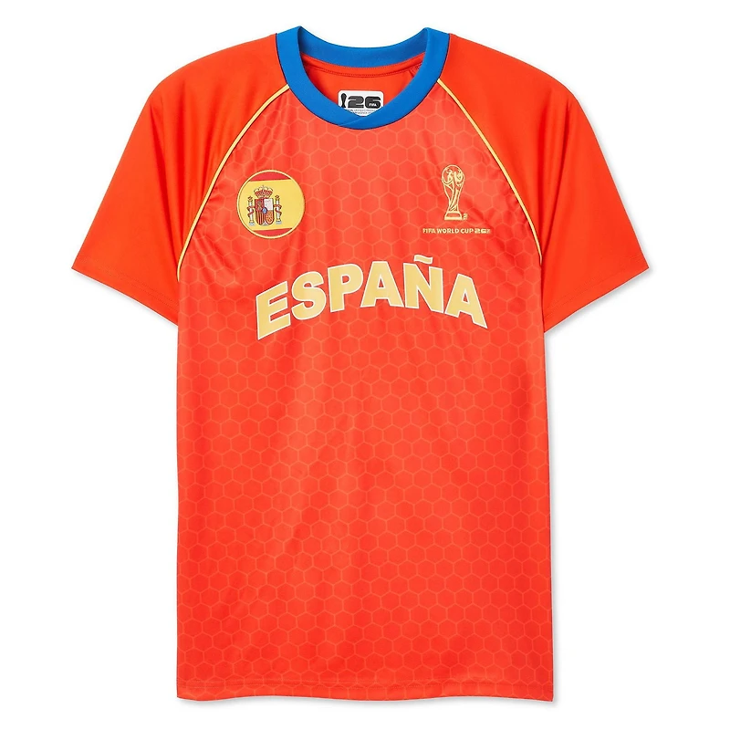 FIFA Men's Spain Jersey, Sizes S-2XL