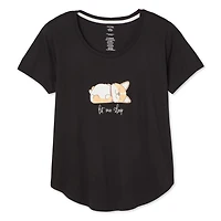 T-shirt de nuit à encolure dégagée George pour femmes