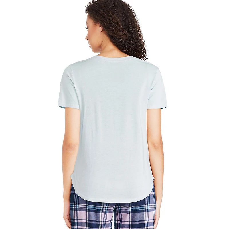 T-shirt de nuit avec encolure en V George pour femmes Tailles TP–TTG