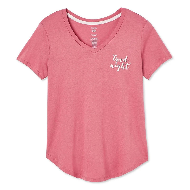 George Women's V-Neckline Sleep Tee