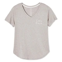 George Women's V-Neckline Sleep Tee, Sizes XS-XXL