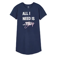 Chemise de nuit à encolure ras du cou George pour femmes