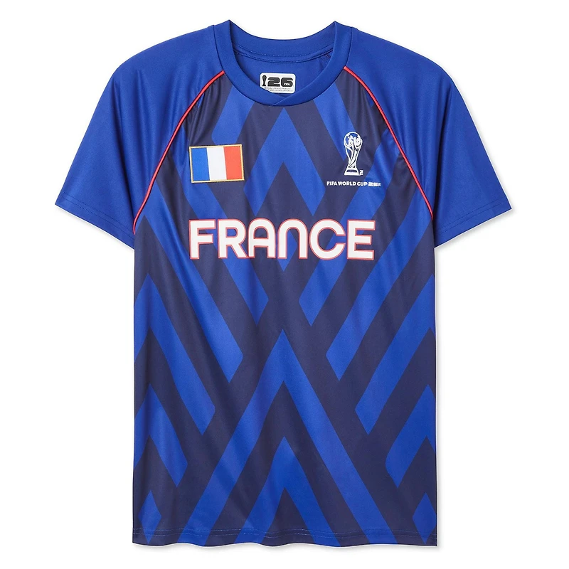 Maillot France FIFA pour hommes Tailles P-2XL