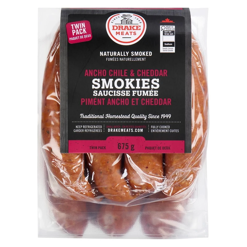 Saucisse Fumee Piment Ancho Et Cheddar 675 g