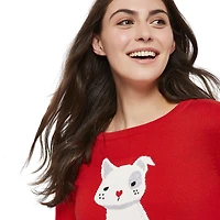 Love Ellen DeGeneres - Pull pour chien à ourlet fendu pour femmes