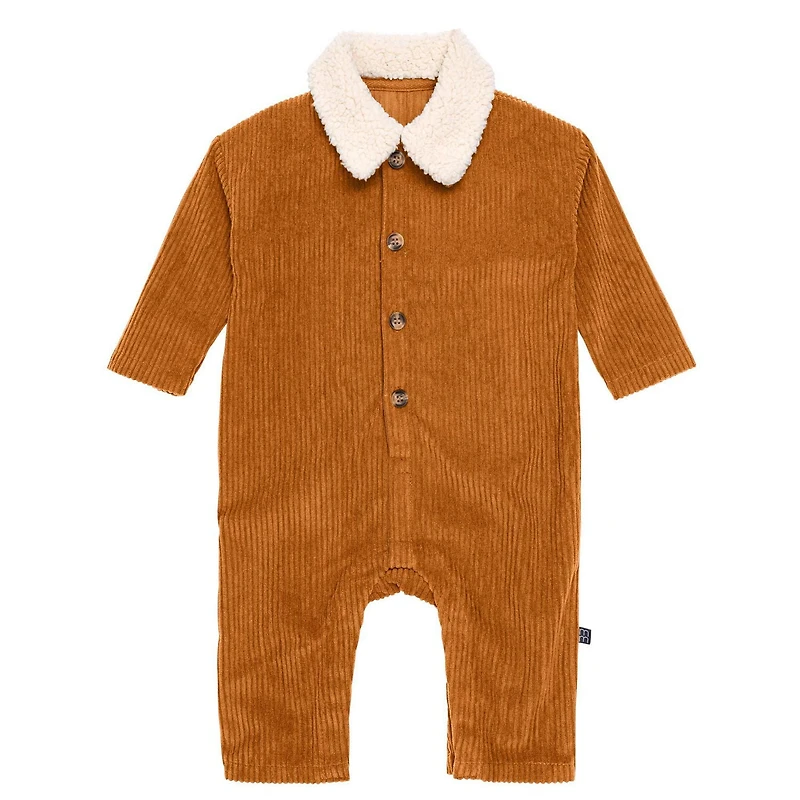 Modern Moments by Gerber - 1 piece Oversized Romper - Brown