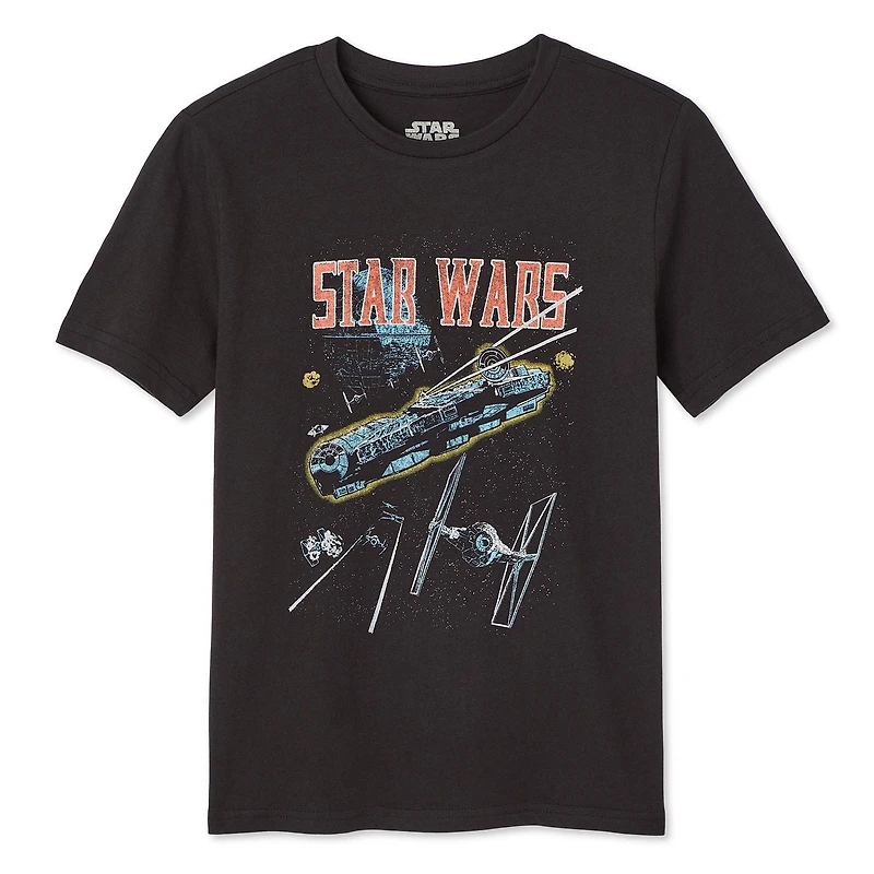 Star Wars Boys' Short Sleeve Tee, Sizes XS-XL