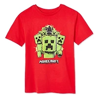 T-shirt à manches courtes Minecraft Movie pour garçons