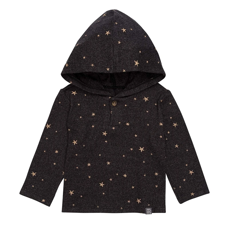 Modern Moments par Gerber - Ensemble Hacci à capuche 2 pièces - Garçon - Heather Stars