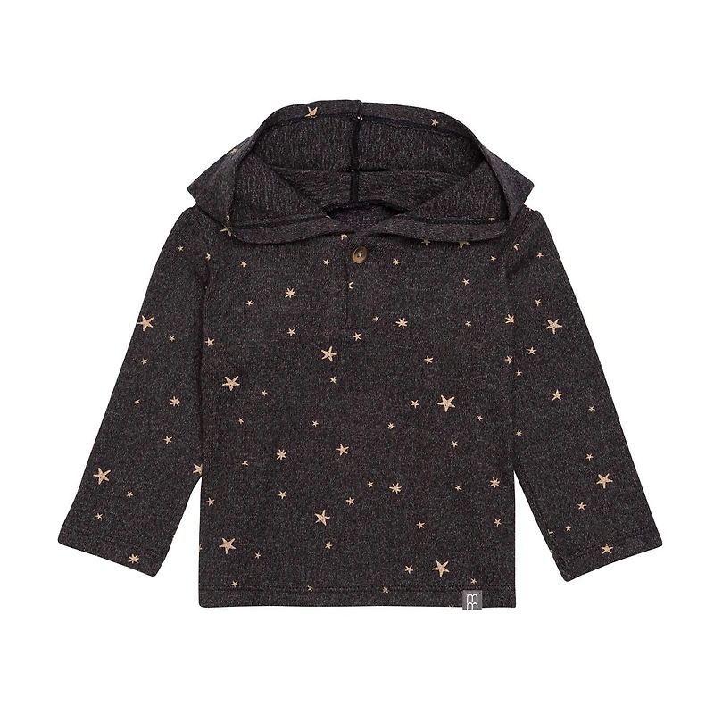 Modern Moments par Gerber - Ensemble Hacci à capuche 2 pièces - Garçon - Heather Stars