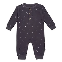 Modern Moments by Gerber - Long Sleeve + Long Leg Slouch Romper - Grey Triangle