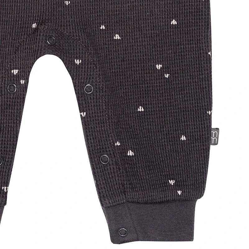 Modern Moments by Gerber - Long Sleeve + Long Leg Slouch Romper - Grey Triangle