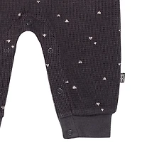 Modern Moments by Gerber - Long Sleeve + Long Leg Slouch Romper - Grey Triangle