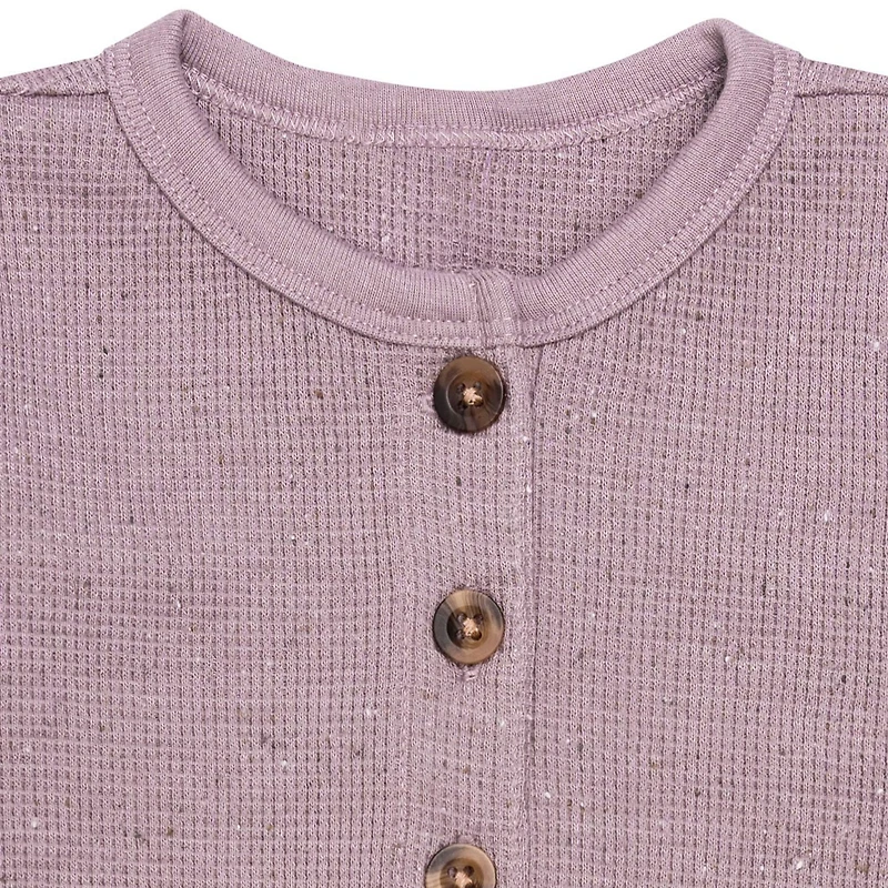 Modern Moments by Gerber - Long Sleeve + Long Leg Slouch Romper - Lilac