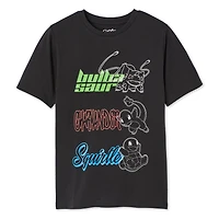 T-shirt à manches courtes Pokémon pour garçons Tailles TP–TG