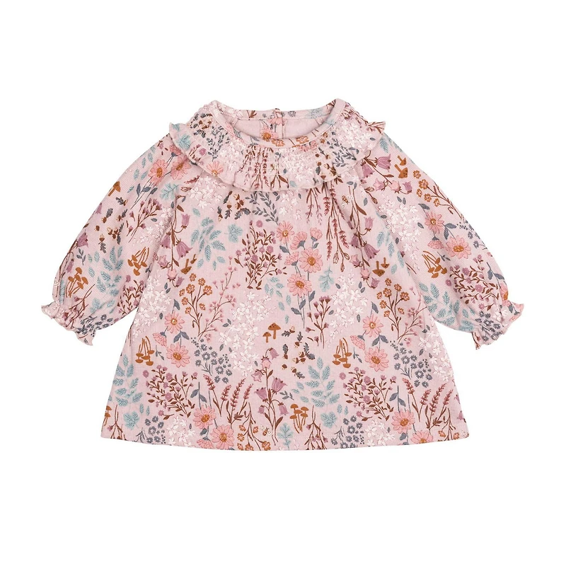 Modern Moments by Gerber - 2 piece Smocked Dress + Tights - Floral