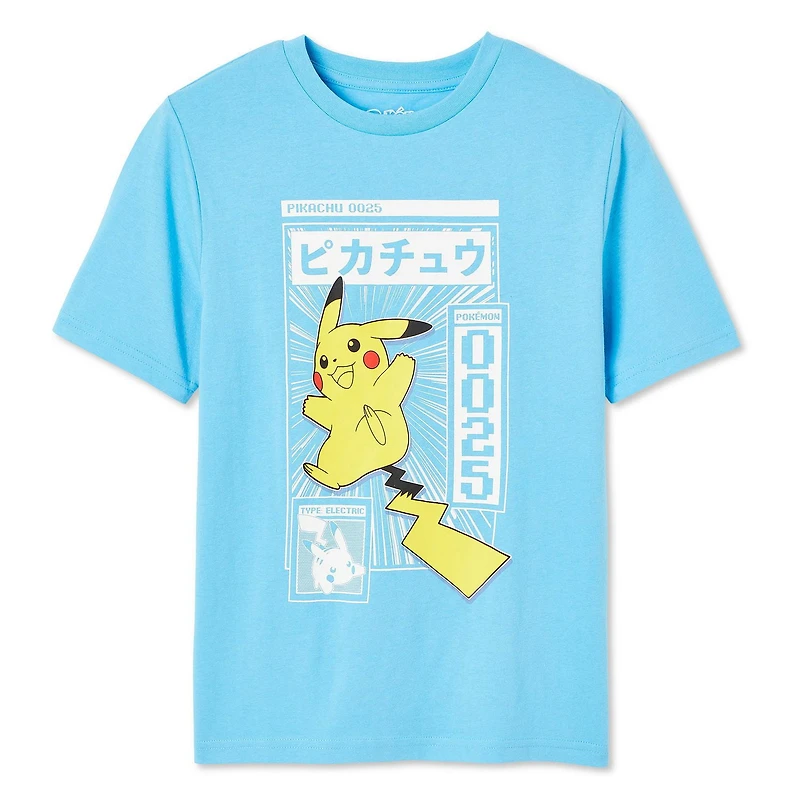 Pokemon Boys' Pikachu Short Sleeve Tee