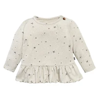 Modern Moments by Gerber - 2 piece Peplum Top + Pants Hacci Set