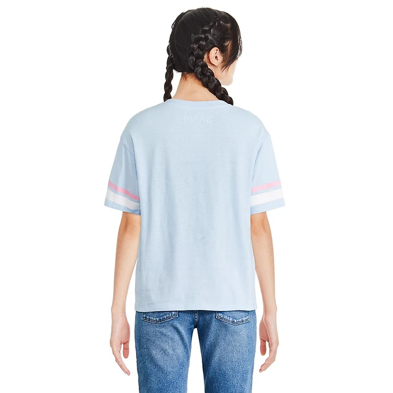 Disney Girls' Stitch Varsity Tee