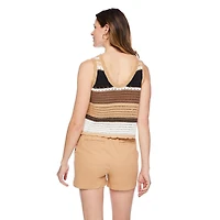 Débardeur crocheté George pour femmes Tailles TP–TTG