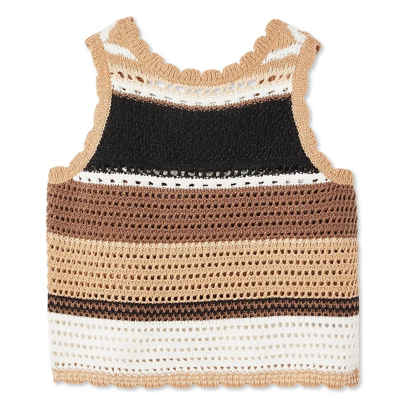 Débardeur crocheté George pour femmes Tailles TP–TTG