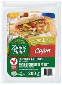 Rôti de poitrine de poulet cajun Zabiha Halal Idéal pour les sandwichs.