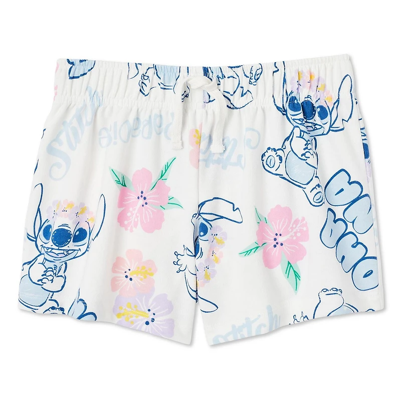 Short en tissu éponge bouclé Stitch Disney pour filles Tailles TP–TG
