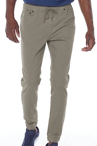 Jeaniologie ™ Men's 5-pocket Classic Cuffed Jogger- Light Olive