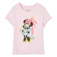 T-shirt côtelé Minnie Mouse Disney pour filles