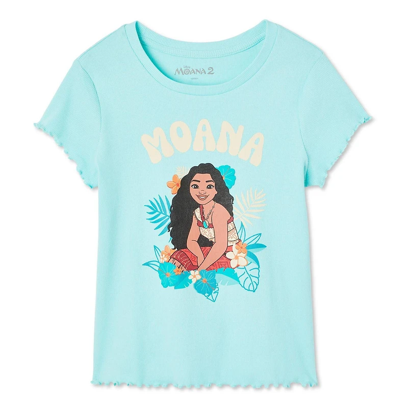 Disney Girls' Moana Rib Tee